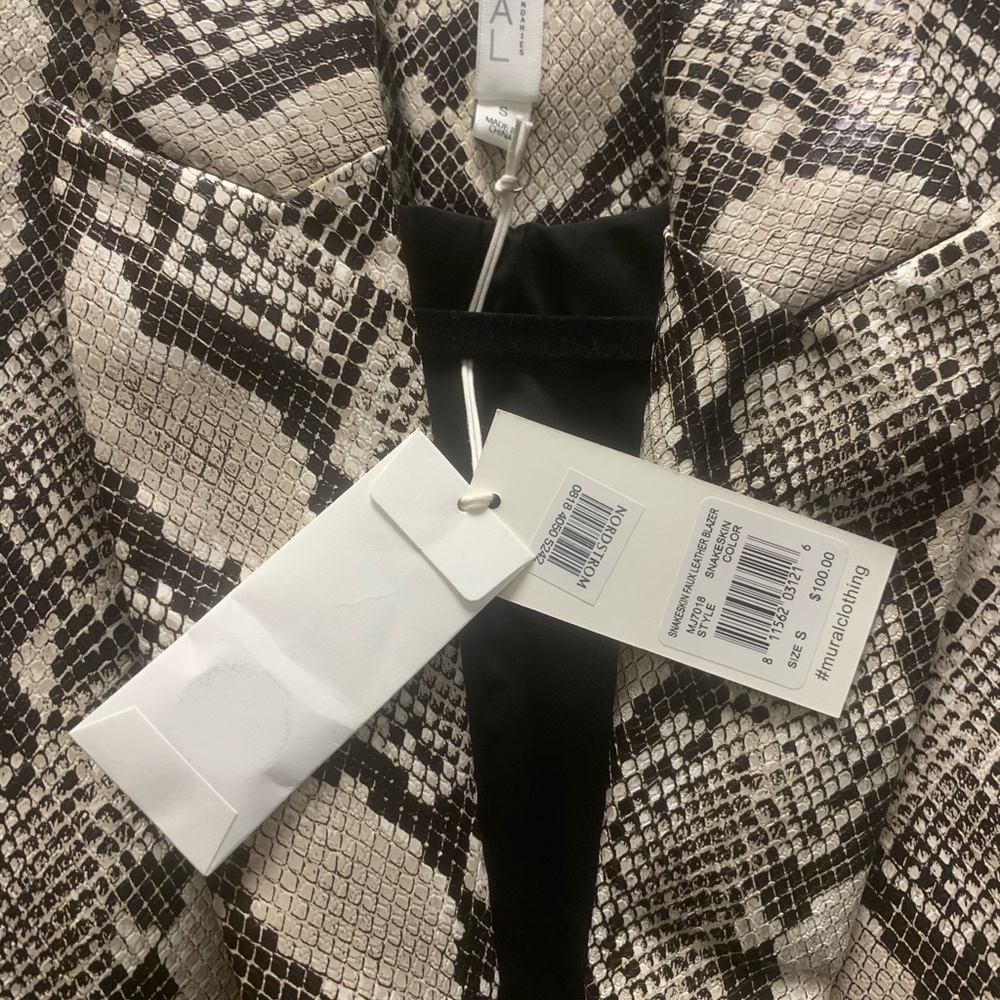 FauxSnakeSkin Leather Jacket